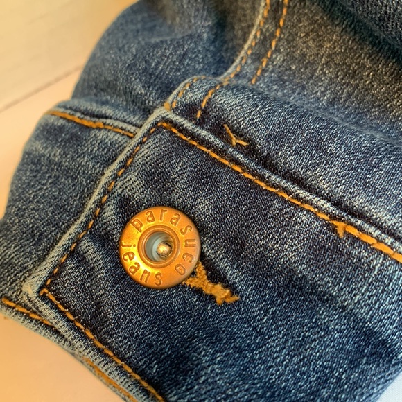 Parasuco Jeans Button Down Medium Wash Flannel Lined Denim Jacket Size S - Picture 5 of 8